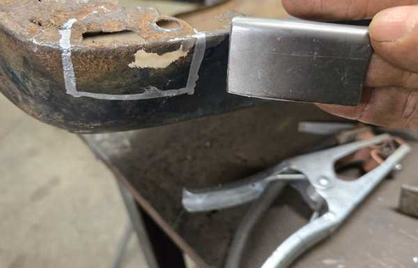 Multiple rust hole repairs Multiple rust hole repairs
