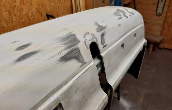 March 2022 - first layer of filler and sanding done March 2022 - first layer of filler and sanding done