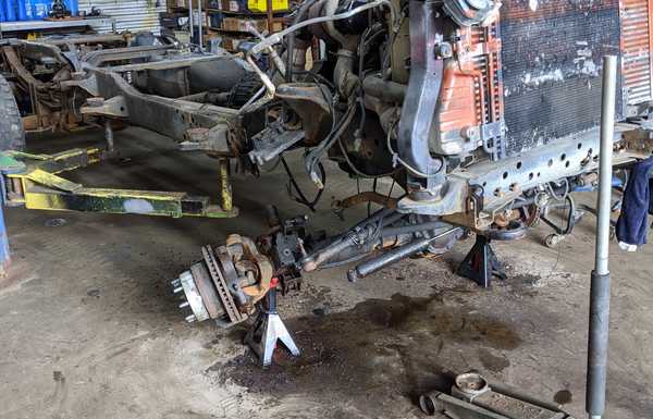 front axle had way too much lash, cheaper to replace than repair front axle had way too much lash, cheaper to replace than repair