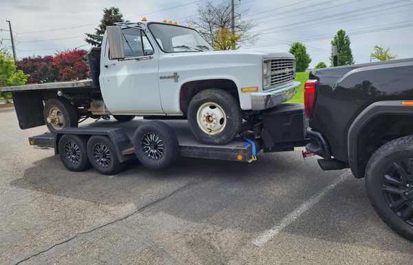 Picking up the truck