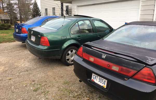 Blue Jetta and the rest of the $600 car club. Blue Jetta and the rest of the $600 car club.