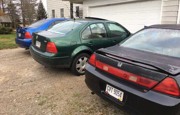 Blue Jetta and the rest of the $600 car club.