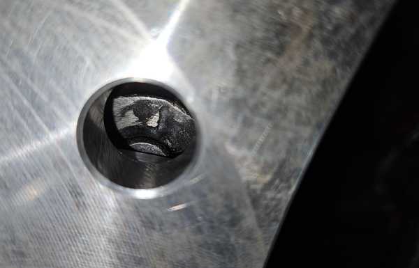 Dowel pin of course lines up over top of the starter. Dowel pin of course lines up over top of the starter.
