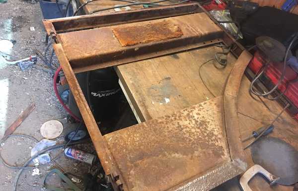 Door skins removed Door skins removed