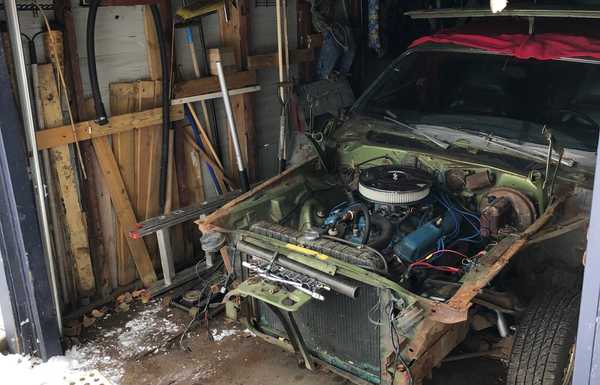 I had to disassemble the front clip so it would fit in my tiny garage. Ha I had to disassemble the front clip so it would fit in my tiny garage. Ha