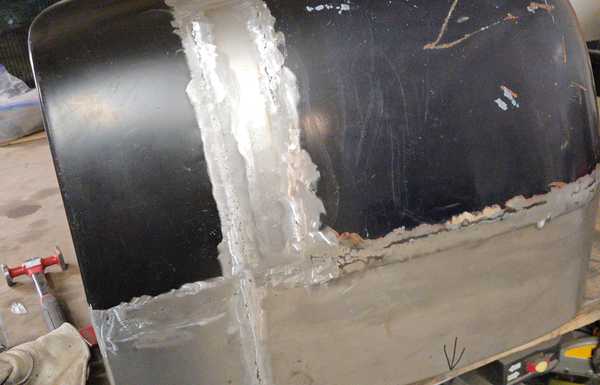 Fenders stretched and rust repaired 