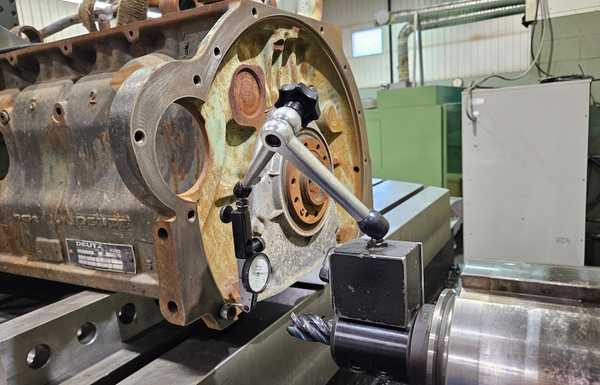 Plotting out the Deutz side of my adaptor. Plotting out the Deutz side of my adaptor.