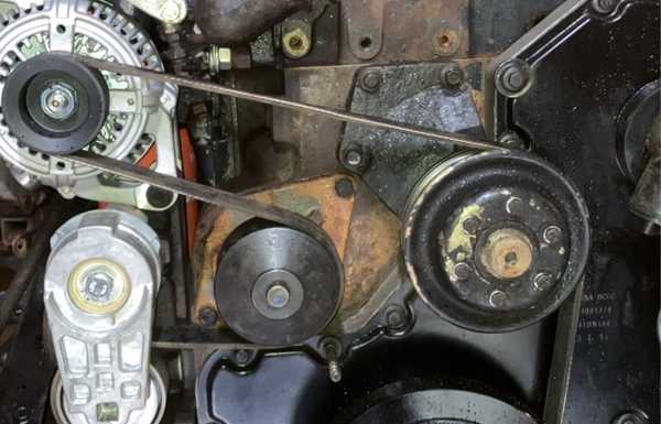 Front view so we know how to run the belt if it ever needs replaced Front view so we know how to run the belt if it ever needs replaced