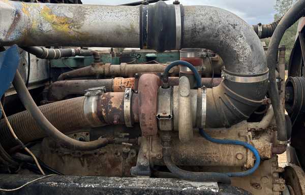 I am aware of the mechanic who supposedly rebuilt the engine a while ago.  This truck sat for over 20 years!  Basically 3 batteries and some fresh diesel and it started.