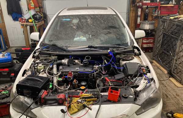Car was almost completed 3 months later Car was almost completed 3 months later