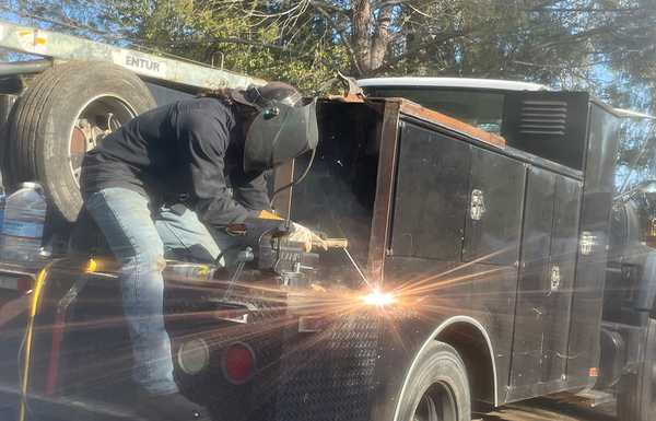 First project was fabricating a bracket for my welder 