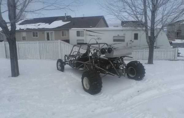 Unpainted, seeing how it looked with paddle tires Unpainted, seeing how it looked with paddle tires