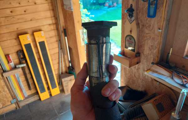September 2021 - decided to weld a clamp around it than cut it apart and put a new pipe in September 2021 - decided to weld a clamp around it than cut it apart and put a new pipe in