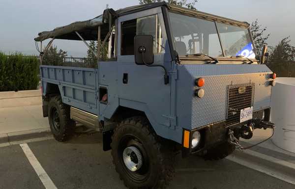 Lived its military life in Germany for the British military towing a Rapier missile launcher