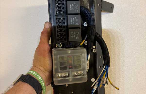 Fuse and relay panel for the Cummins side. Fuse and relay panel for the Cummins side.