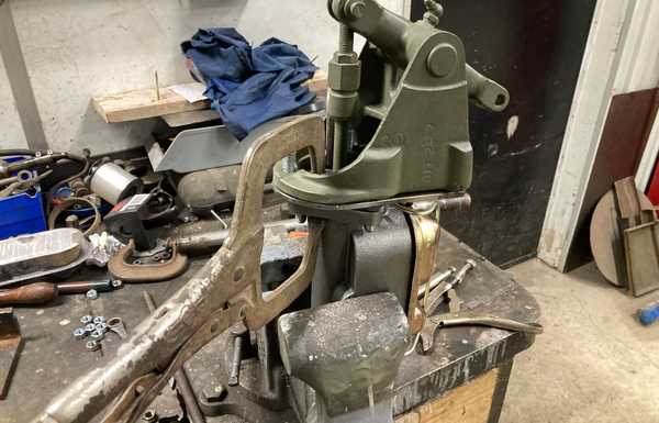 Employ clamp, add more if required. Tact weld Employ clamp, add more if required. Tact weld