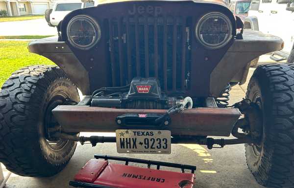 Custom bumper and winch. Custom bumper and winch.