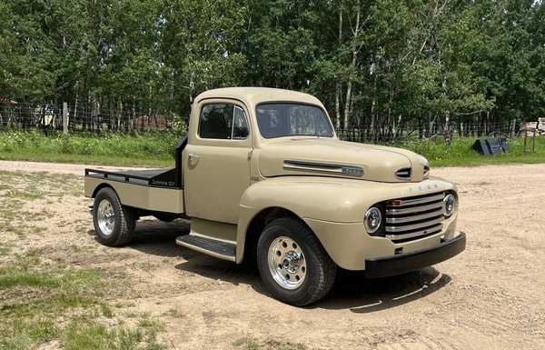 49 F-155 cab on 91 D250 frame with Cummins and 3 speed auto with OD