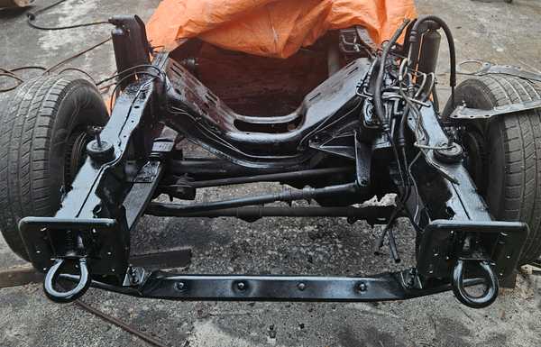 Frame after blast and paint 