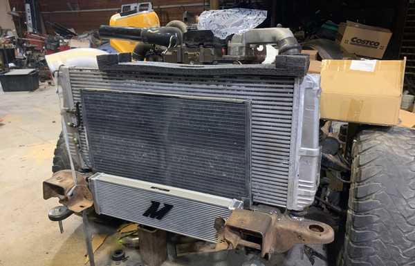 Heat exchanger for air to water cooler Heat exchanger for air to water cooler