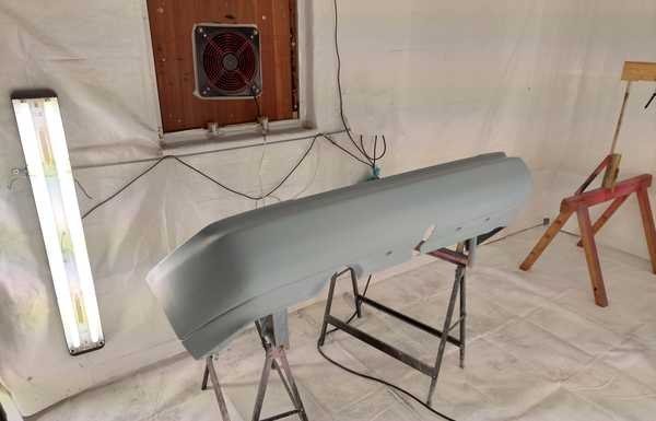 April 2022 - back in the booth ready for paint April 2022 - back in the booth ready for paint