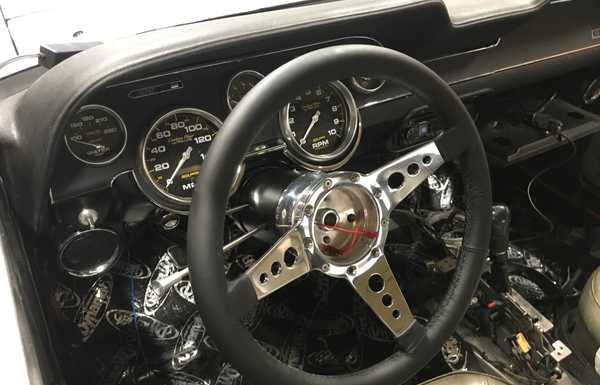 68 Mustang dash with Autometer gauges