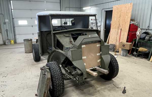Test fitting with body panels Test fitting with body panels