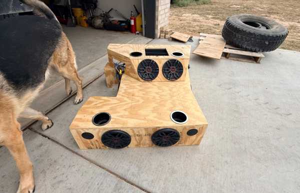 Center console almost roughed out