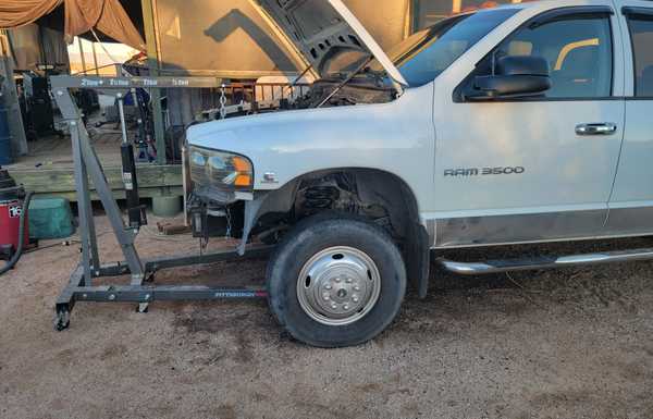 this worked well enough to lift the truck so I could swap out the front springs. this worked well enough to lift the truck so I could swap out the front springs.