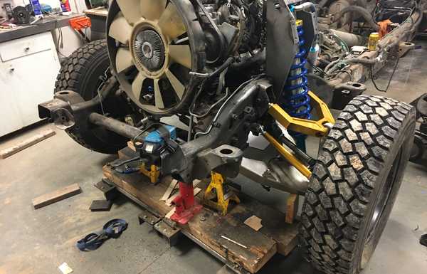 Front suspension fabrication Front suspension fabrication