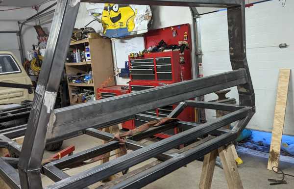 Full bed frame front