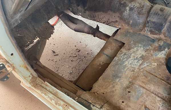 Rust in the floor was worse then expected 