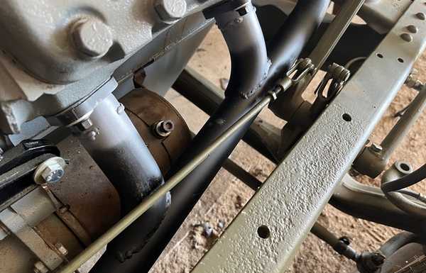 Solution is aftermarket Headers, with some slight modification Solution is aftermarket Headers, with some slight modification