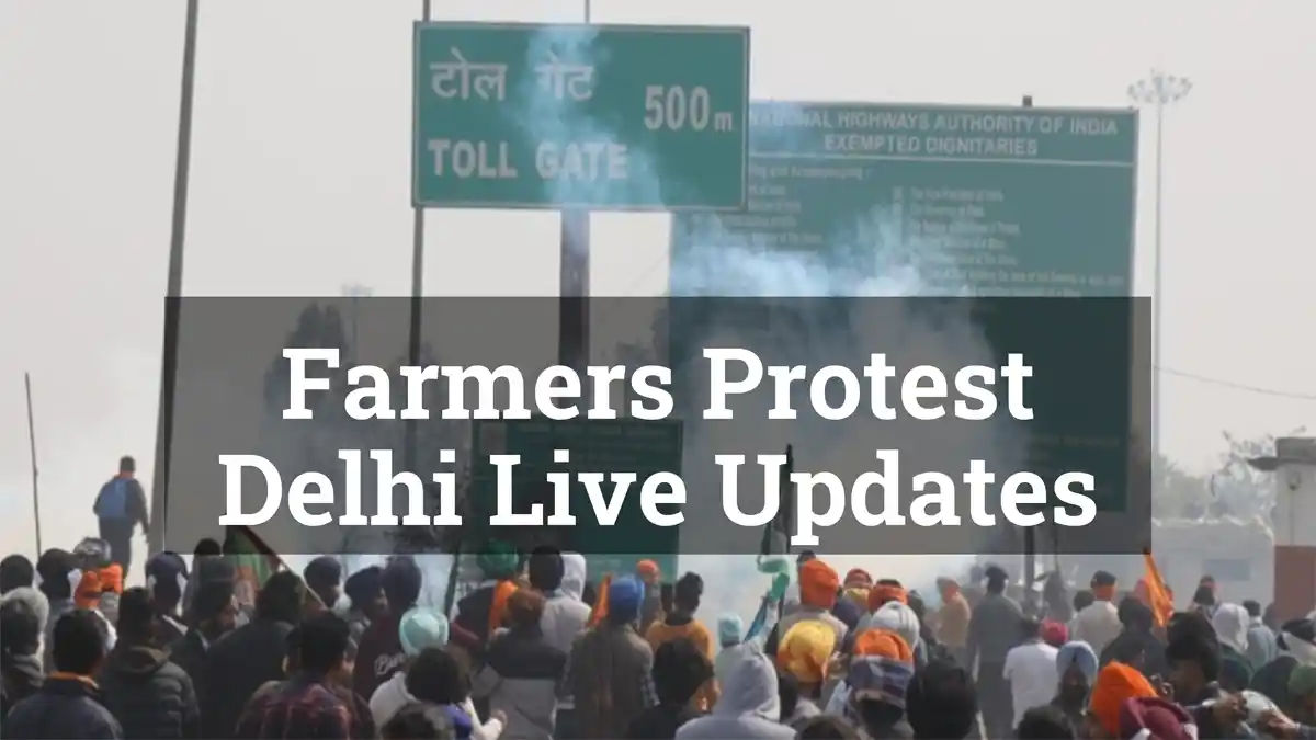 Chaos At Shambhu Border as Farmers Break Barricades, Cops Fire Tear Gas from Drones