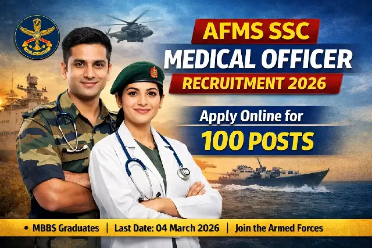 Army AFMS SSC Medical Officer 2026 | Eligibility & Apply Link