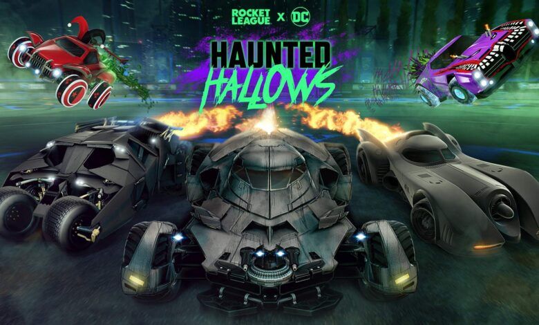 Video For Batman Super-Villains Take Over Haunted Hallows in Rocket League