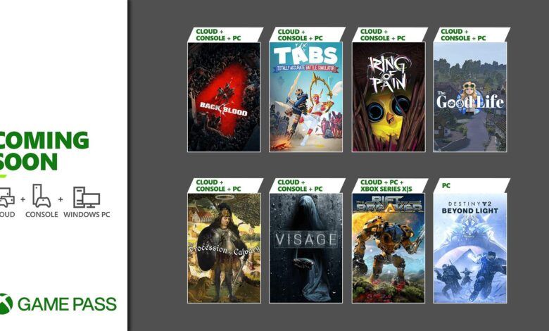 Xbox Game Pass Update - October 2021