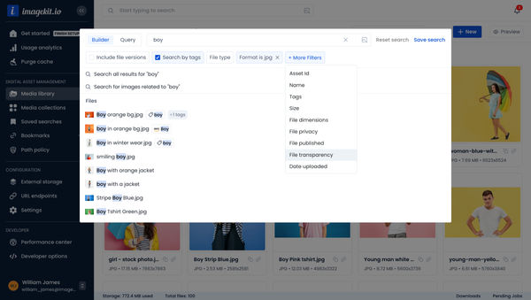 Search Assets in DAM
