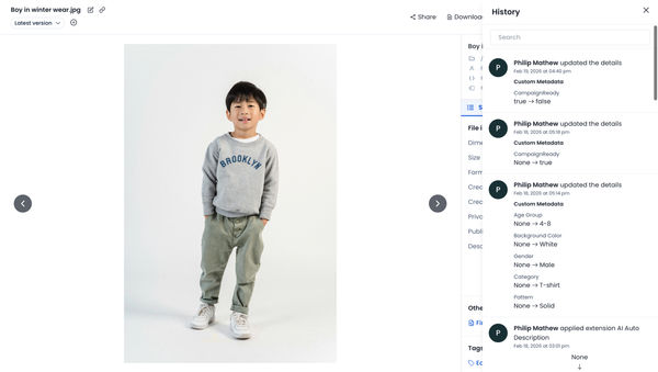 Audit Logs and Asset History