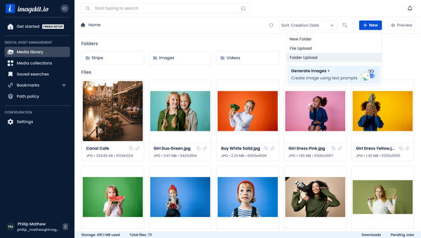 Upload Assets to ImageKit DAM