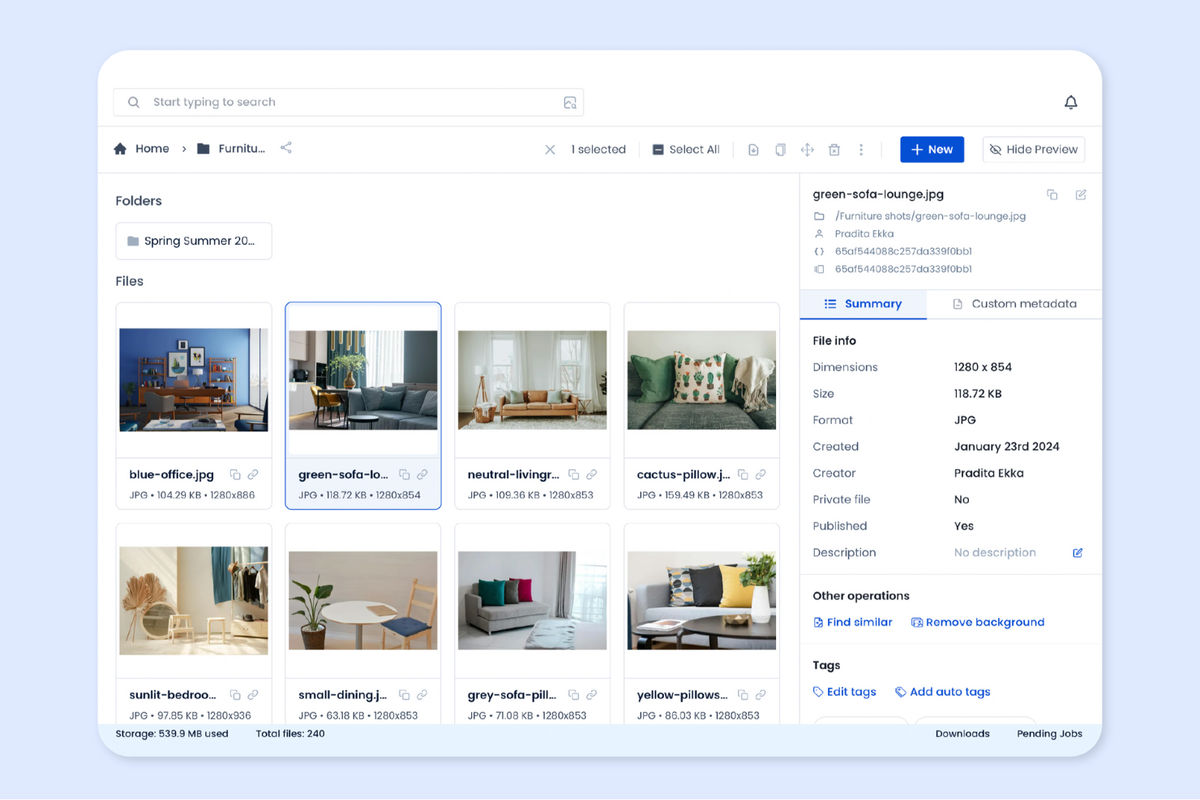 Digital asset management platform by ImageKit