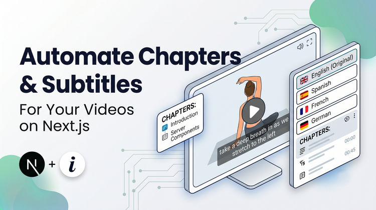 How to add AI subtitles and chapters to videos on your Next.js site with ImageKit