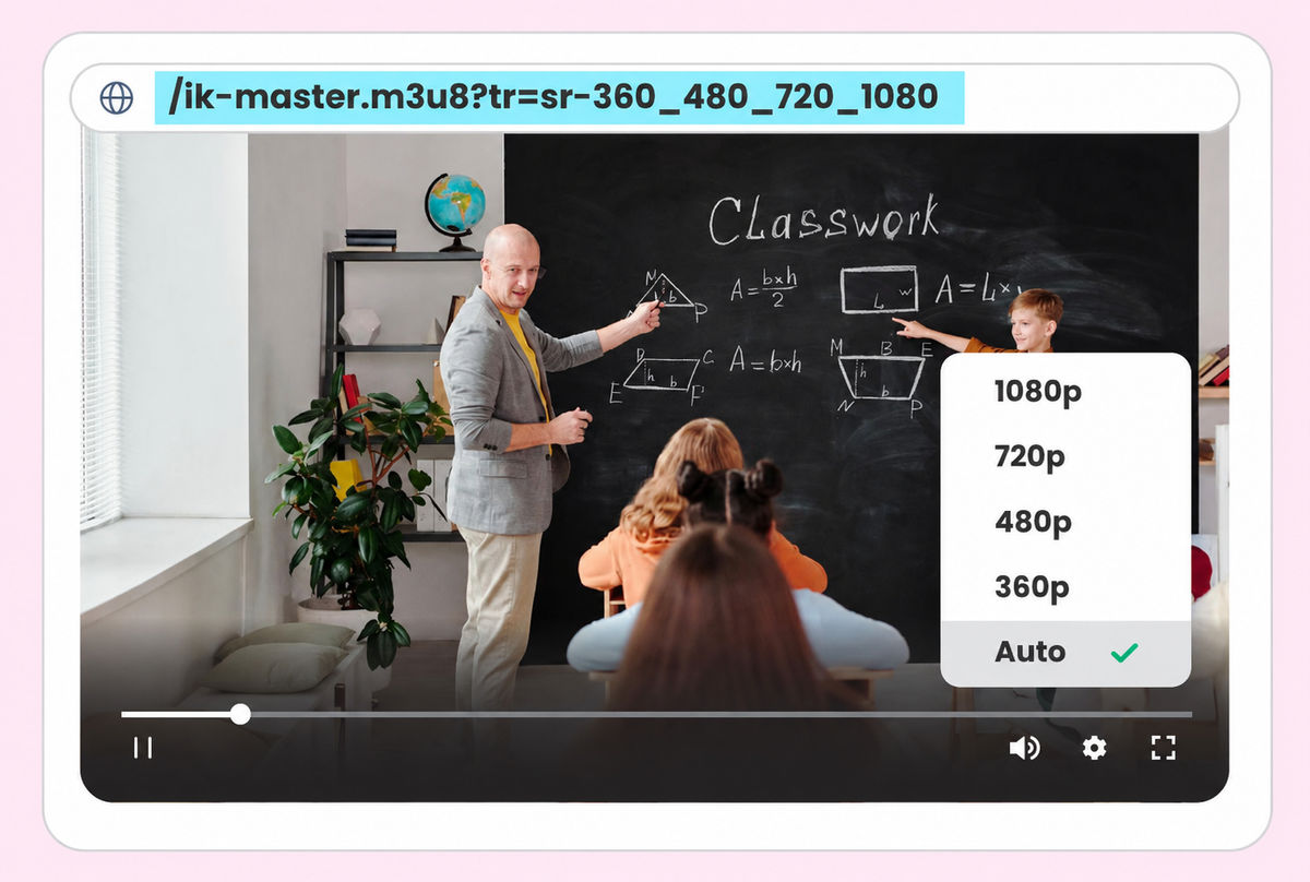 Adaptive Streaming with ImageKit's URL-based Video API
