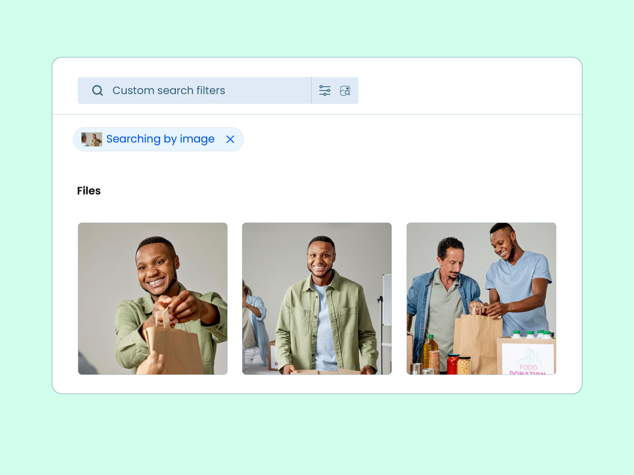 Quick asset retrieval with AI-powered search