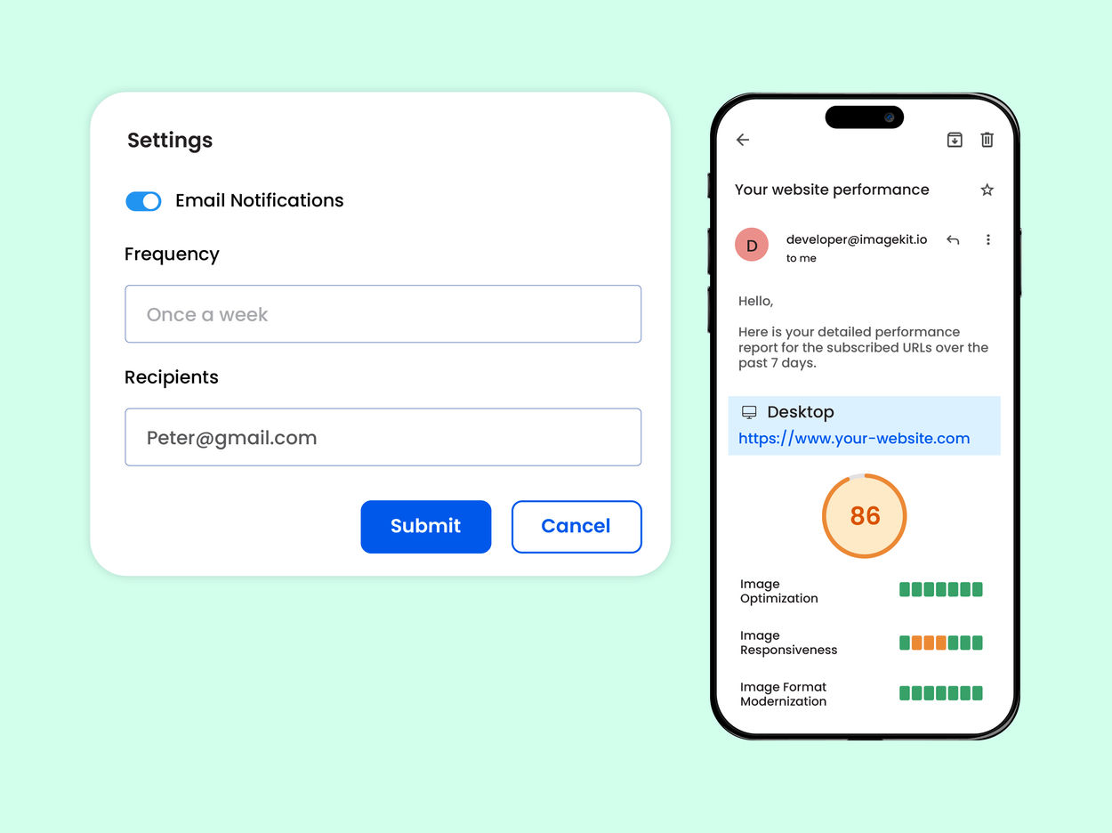 Performance monitoring dashboard