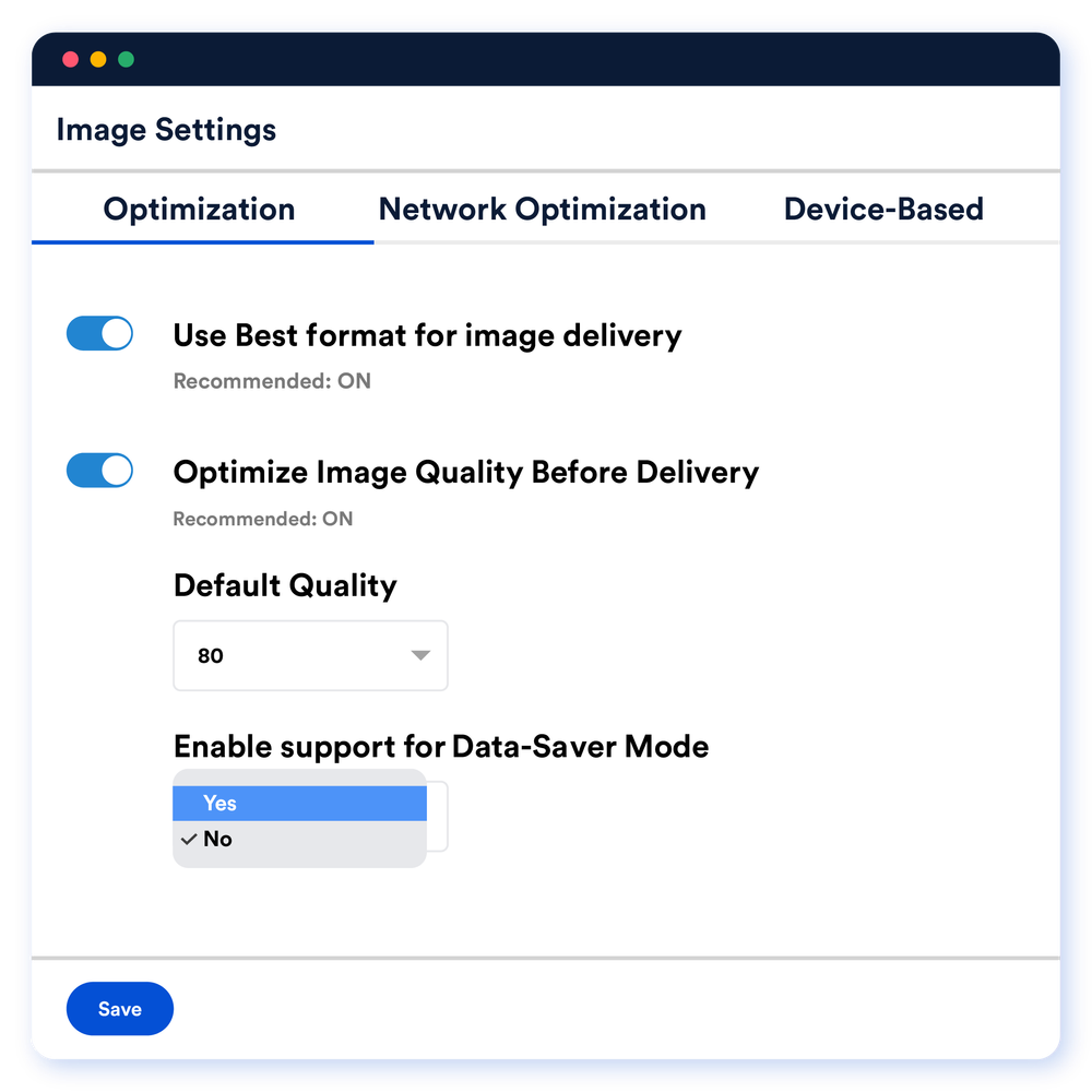 Data-saver support