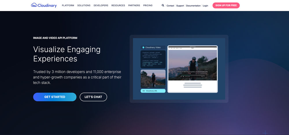 Cloudinary screenshot