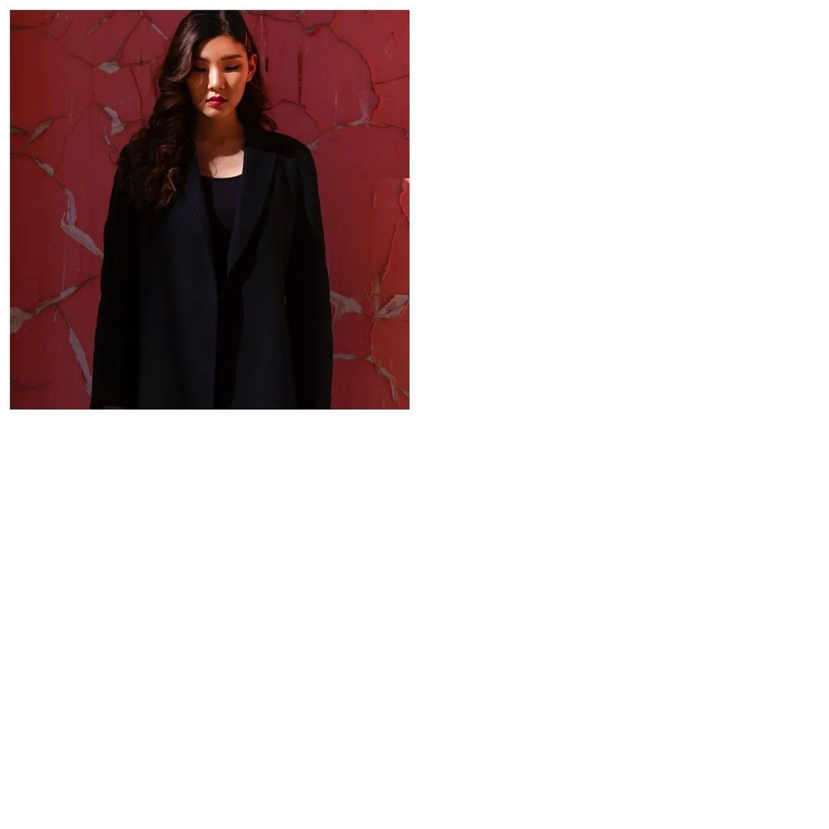 A single image added on a big white canvas