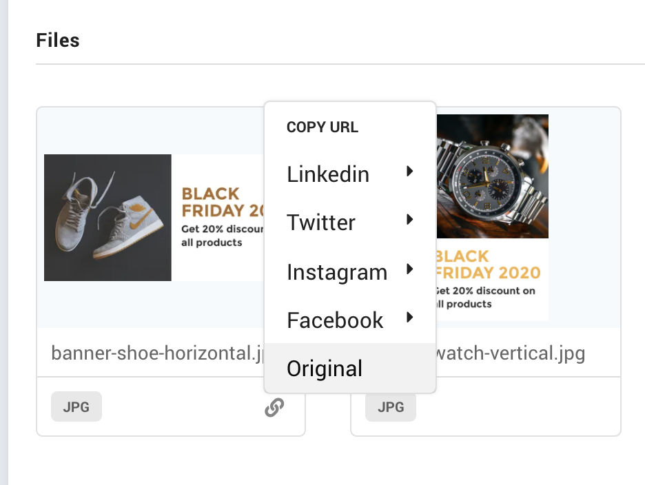 Copy URLs that are ready-to-use on the web and social media