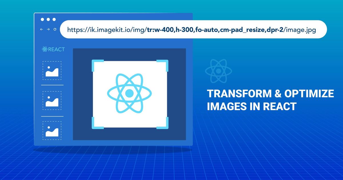 React image cropping and transformations using ImageKit